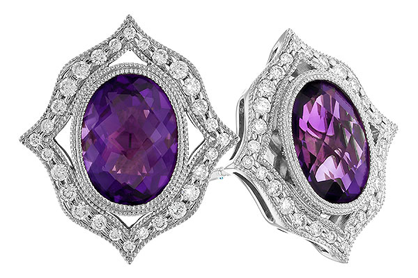 L292-70885: EARR 2.12 TW AMETHYST 2.36 TGW (8x6 MM AMY)