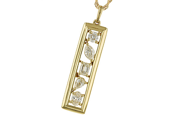 L292-72658: NECKLACE .85 TW FANCY CUT DIAMONDS