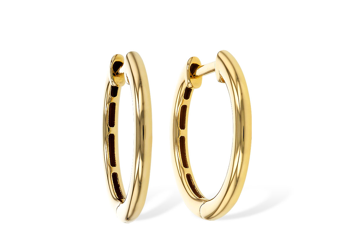 L293-62649: GOLD EARRINGS (16MM)
