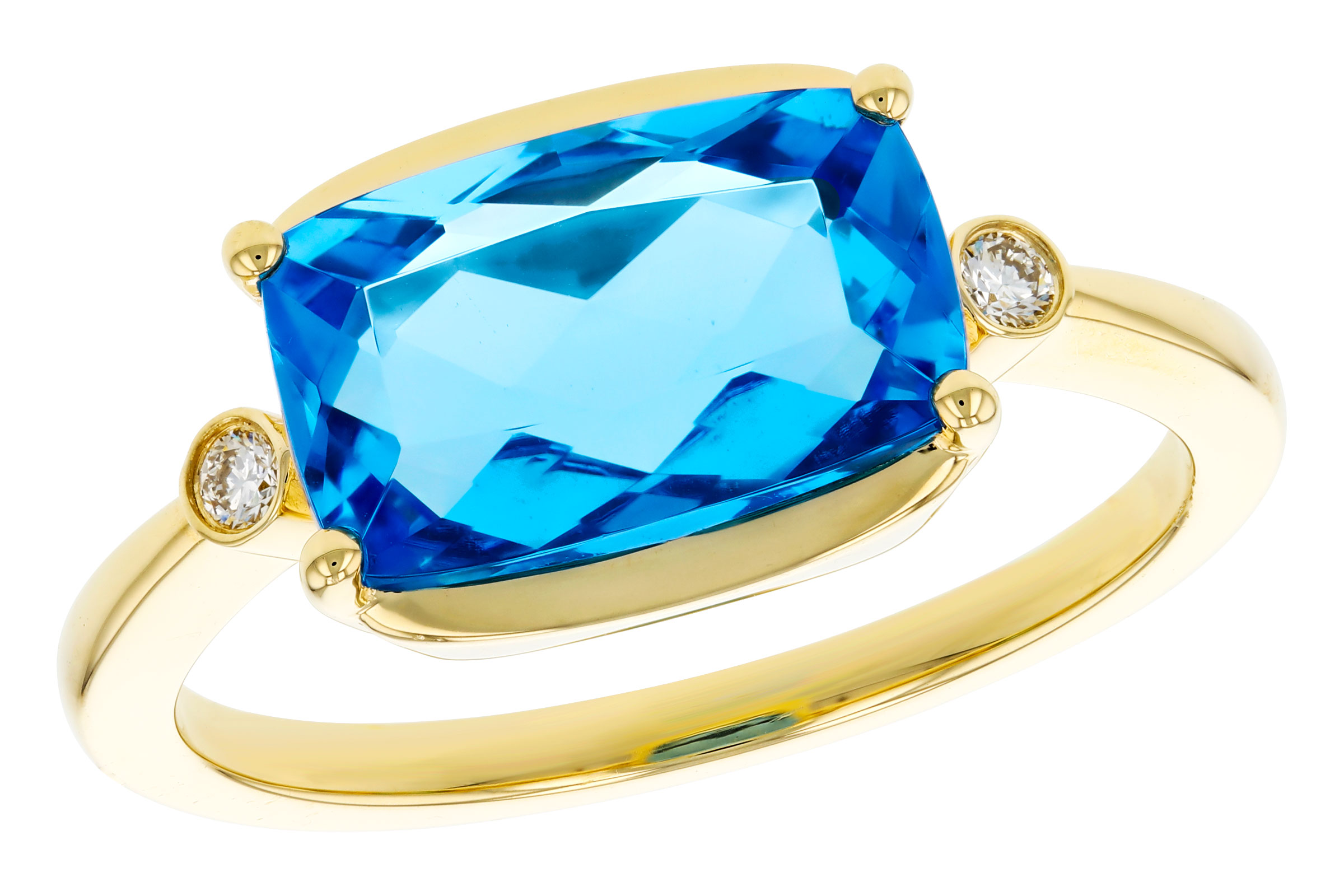 L294-48103: LDS RG 2.88 BLUE TOPAZ 2.92 TGW (11x7MM BT)