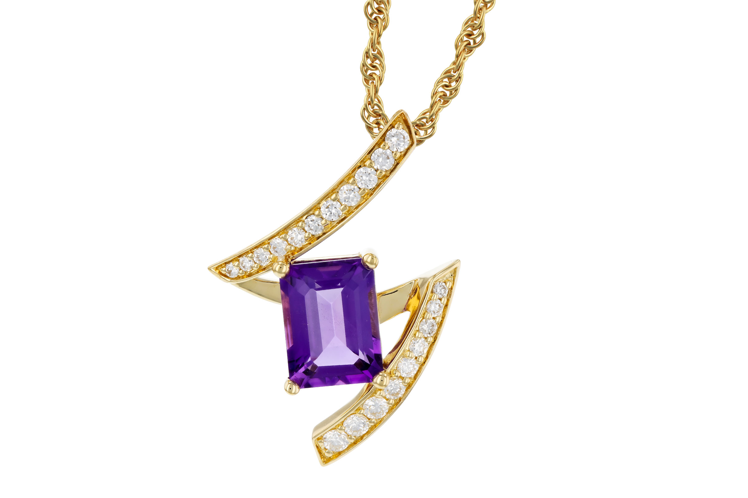 L294-49058: NECKLACE 1.36 AMETHYST 1.56 TGW (8x6MM AMY)