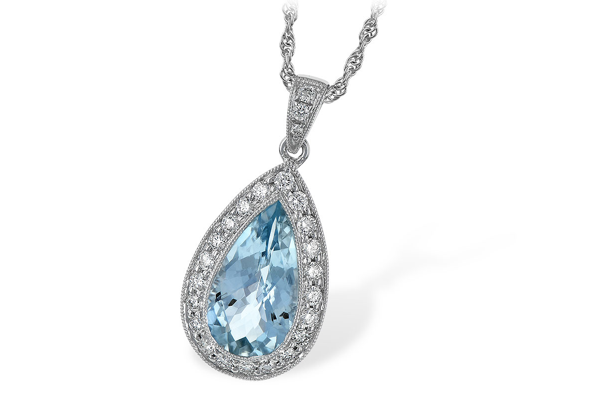 M024-54530: NECKLACE 2.20 AQUA 2.55 TGW