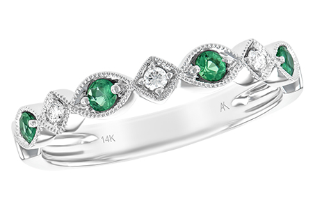 M203-62721: LDS WED RG .15 EMERALD .21 TGW