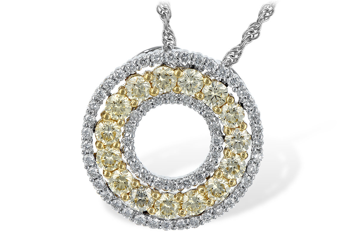 M208-11758: NECK 1.08 YELLOW DIAS 1.55 TW
