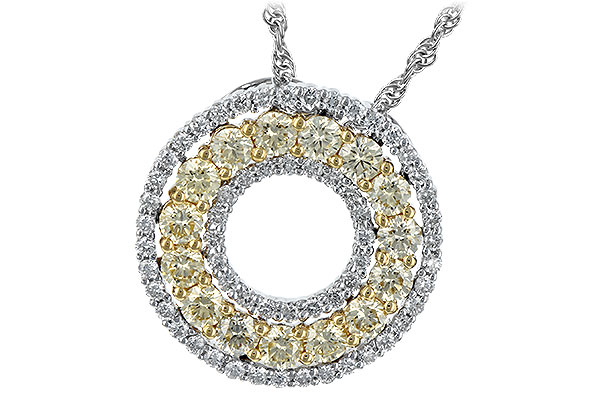 M208-11758: NECK 1.08 YELLOW DIAS 1.55 TW