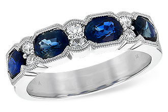 M208-18167: LDS WED RG 1.72 SAPPHIRE 1.90 TGW (5x4MM SAPP)