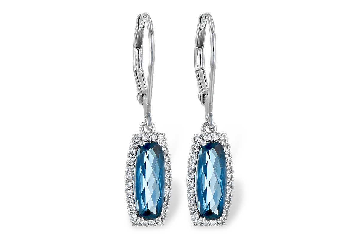 M209-06303: EARR 2.10 LONDON BLUE TOPAZ 2.28 TGW