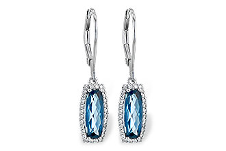 M209-06303: EARR 2.10 LONDON BLUE TOPAZ 2.28 TGW