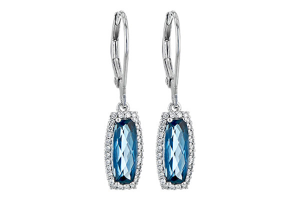 M209-06303: EARR 2.10 LONDON BLUE TOPAZ 2.28 TGW