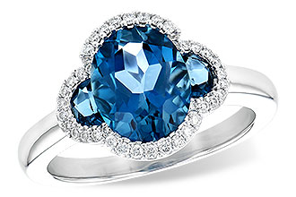 M209-06330: LDS RG 3.04 TW LONDON BLUE TOPAZ 3.20 TGW