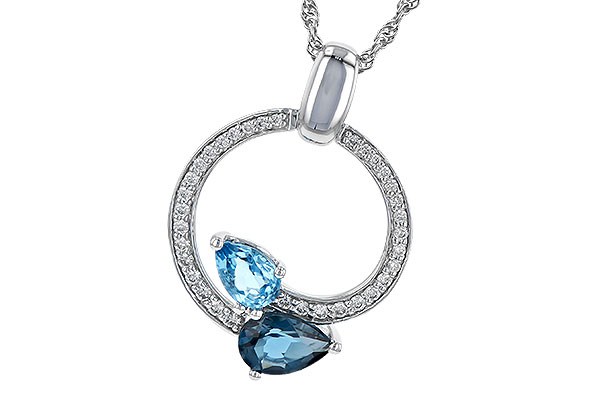 M209-07221: NECK 1.22 BLUE TOPAZ 1.40 TGW