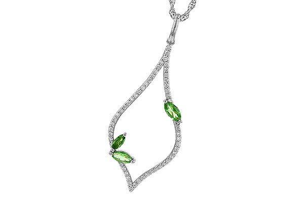 M209-07258: NECK .35 GREEN GARNET .55 TGW