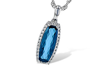 M209-08094: NECK 1.58 LONDON BLUE TOPAZ 1.70 TGW