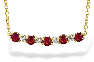M209-09003: NECK .58 TW RUBY .70 TGW