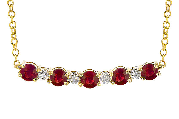 M209-09003: NECK .58 TW RUBY .70 TGW