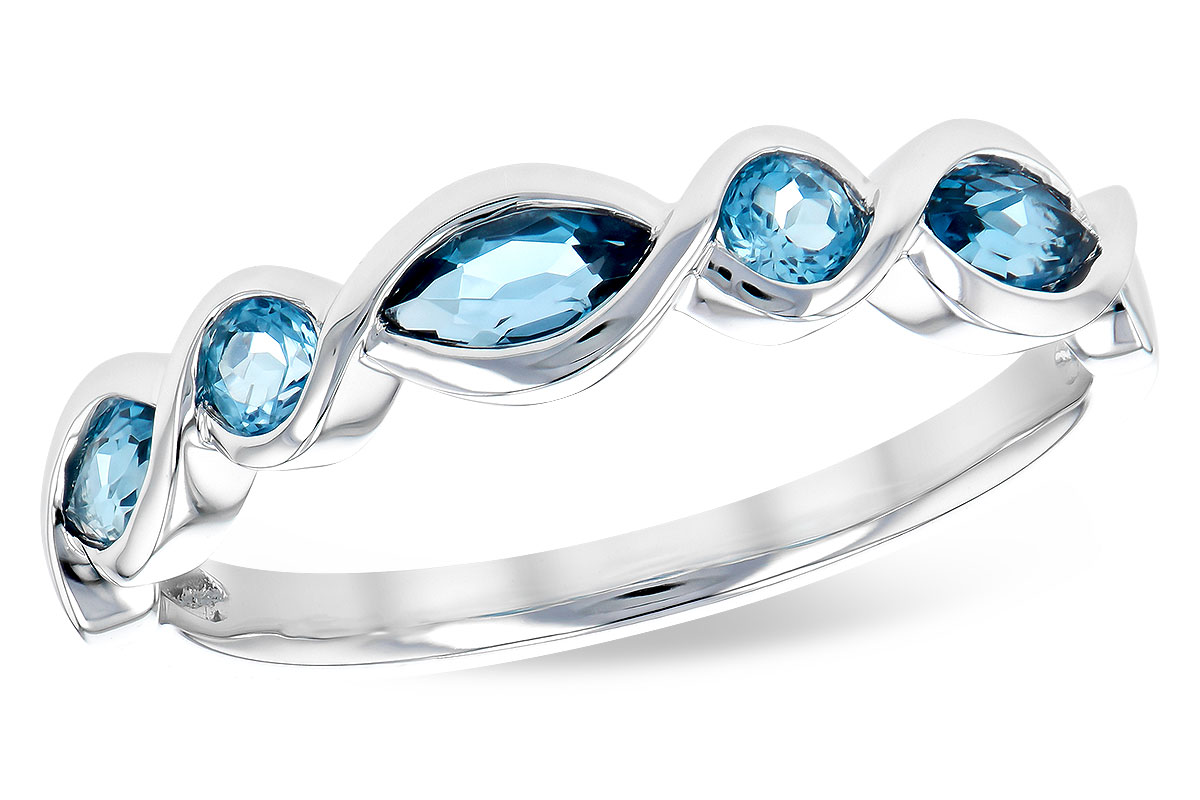 M291-76321: LDS RG .60 TW BLUE TOPAZ