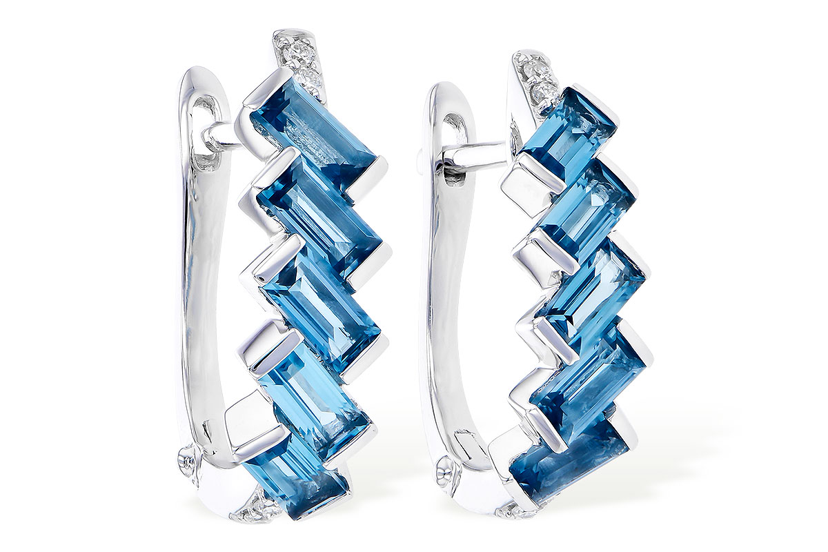 M291-80876: EARR 1.45 LONDON BLUE TOPAZ 1.50 TGW