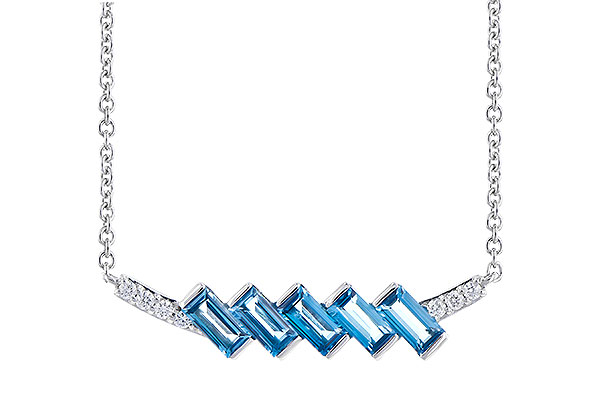 M291-80885: NECK .75 LONDON BLUE TOPAZ .80 TGW