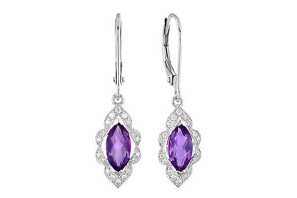 M291-81730: EARR .92 TW AMETHYST 1.07 TGW