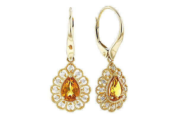 M292-67258: EARR .74 TW CITRINE .90 TGW