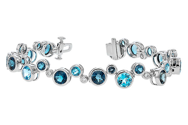 M292-69012: BRACELET 15.65 TW BLUE TOPAZ 15.95 TGW