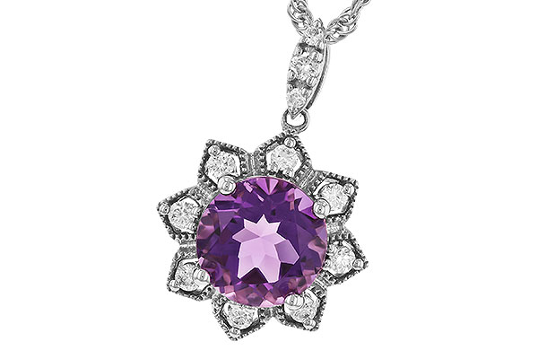 M292-69085: NECK 1.70 AMETHYST 1.87 TGW (8MM RD)