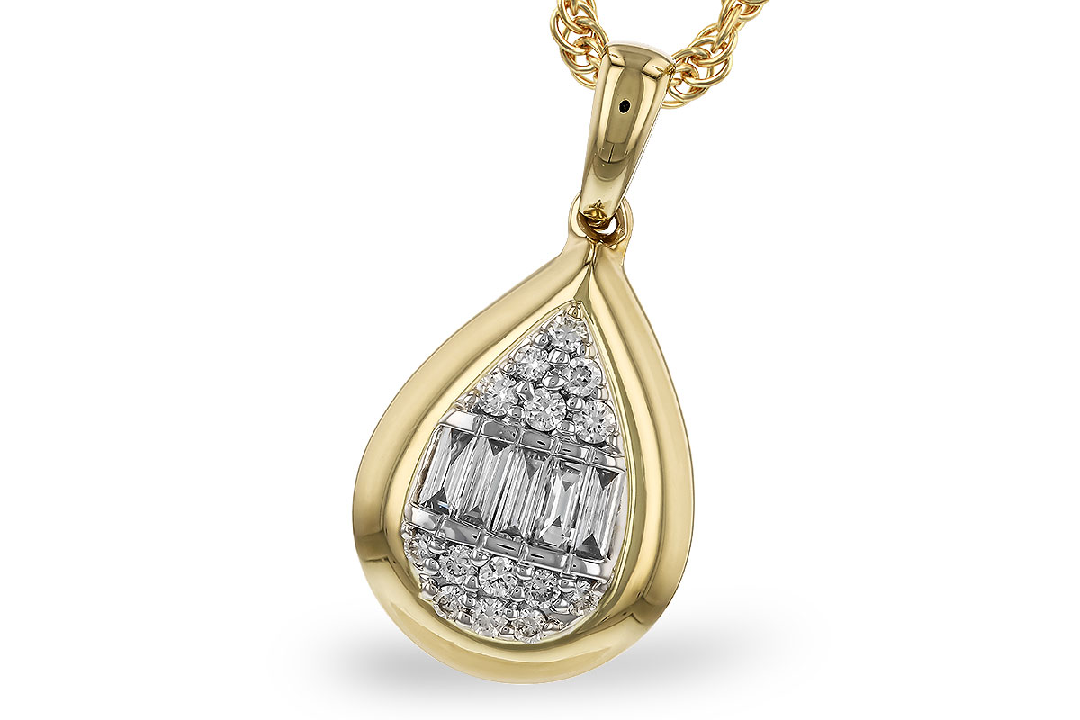 M292-72658: NECKLACE .08 BAG .16 TW