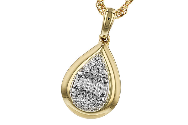 M292-72658: NECKLACE .08 BAG .16 TW