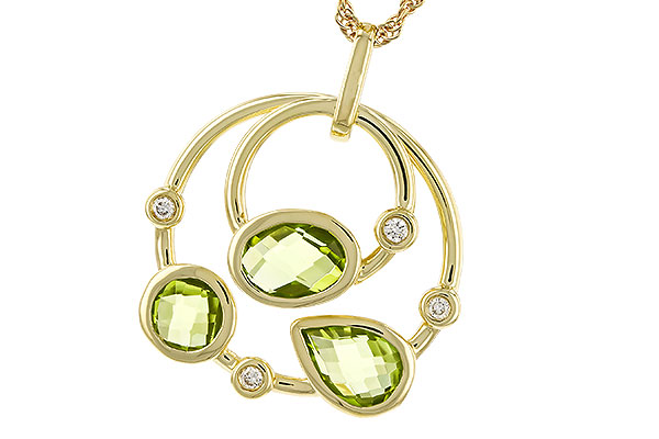 M293-55376: NECKLACE 2.20 PERIDOT 2.26 TGW