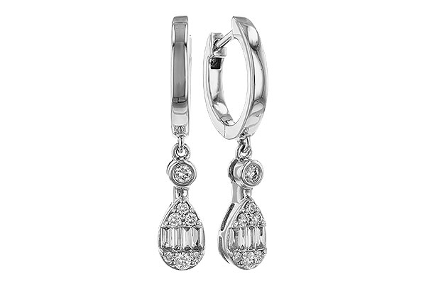 M293-55449: EARRINGS .11 BAG .28 TW