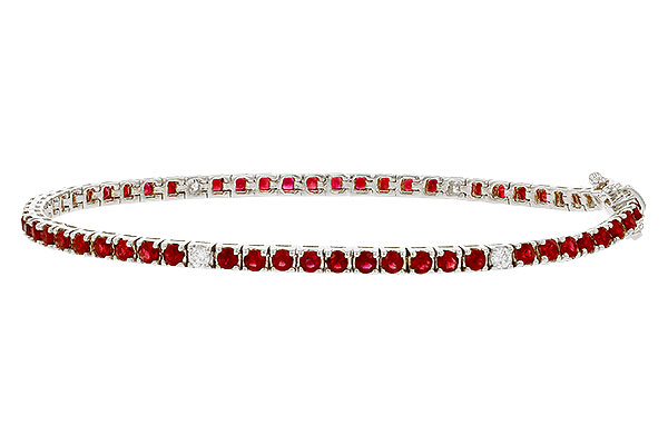 M293-56358: BRACELET 3.04 RUBY 3.29 TGW (7")