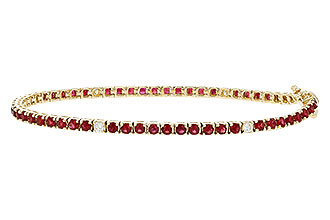 M293-56358: BRACELET 3.04 RUBY 3.29 TGW (7")