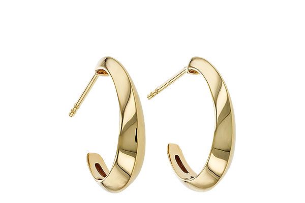 M293-57221: GOLD EARRINGS (19MM)