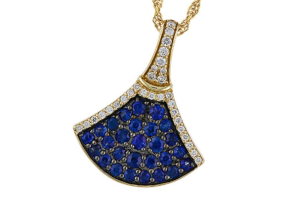 M293-59085: NECKLACE .71 TW SAPPHIRE .85 TGW