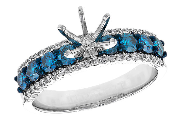 M293-59967: LDS SEMI DIA RG .72 BLUE DIAS .92 TW