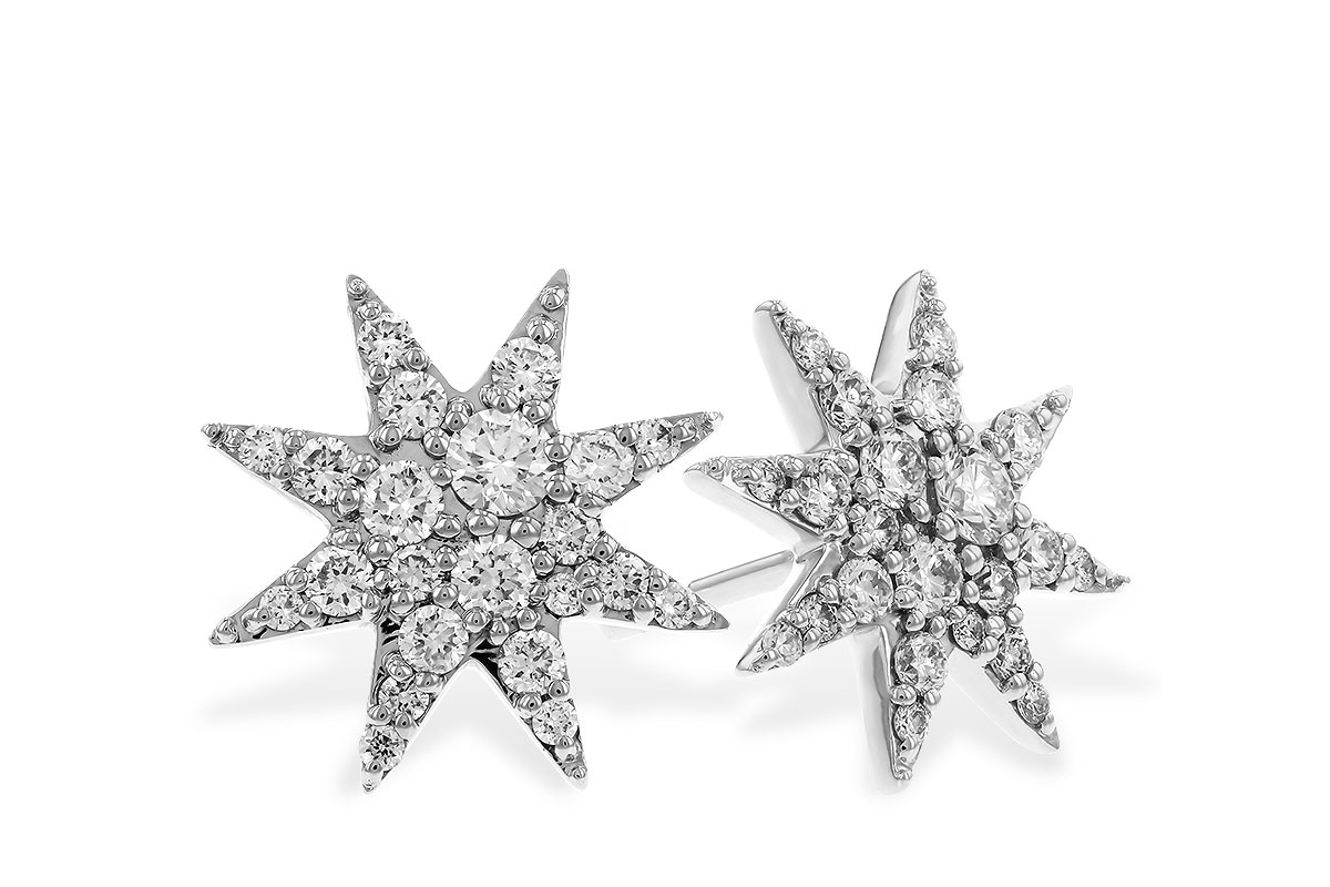 M293-61758: EARRINGS .50 TW