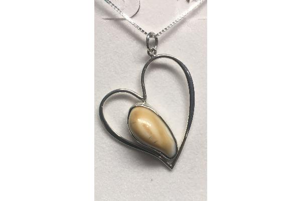 W019-03549: Elk Ivory Pendant Dangle